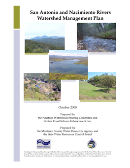 San Antonio and Nacimiento Rivers Watershed Management Plan