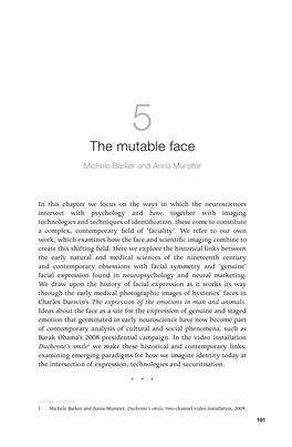 The Mutable Face Michele Barker and Anna Munster