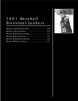 2002 NCAA Baseball and Softball Records Book