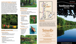 Tomlinson Run State Park 30 Provides a Wide Range of Recreational Opportunities