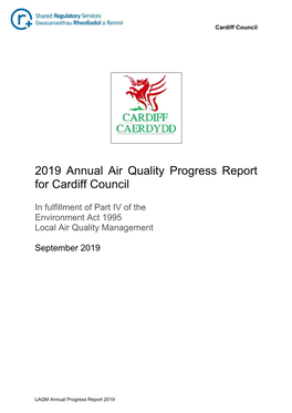 2019 Annual Air Quality Progress Report for Cardiff Council