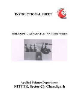 NA of Optical Fibers- FO Apparatus.Pdf