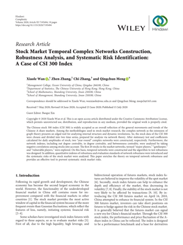 Stock Market Temporal Complex Networks Construction, Robustness Analysis, and Systematic Risk Identification: a Case of CSI 300 Index