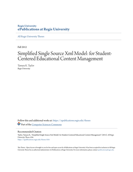 For Student-Centered Educational Content Management