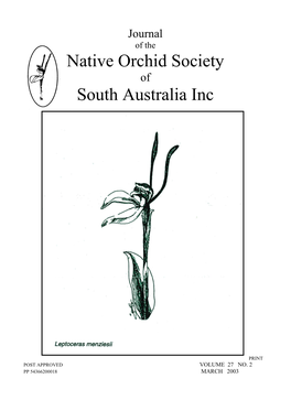 Native Orchid Society South Australia