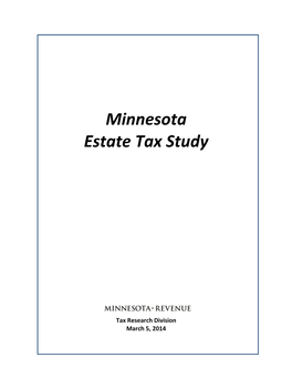 Minnesota Estate Tax Study (2014)