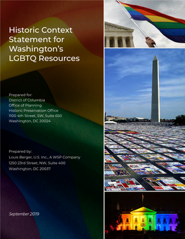 Historic Context Statement for Washington's LGBTQ Resources