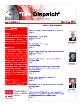 Summer 2010 Dispatch