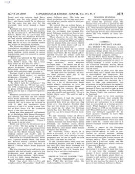 CONGRESSIONAL RECORD—SENATE, Vol. 154, Pt. 3 March 10