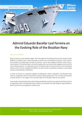 Admiral Eduardo Bacellar Leal Ferreira on the Evolving Role of the Brazilian Navy