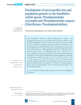 Development of Microsatellite Loci and Population Genetics in The