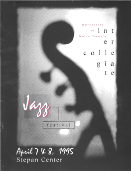 Notre Dame Collegiate Jazz Festival Program, 1995