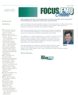 Focus EMU, August 9, 2005