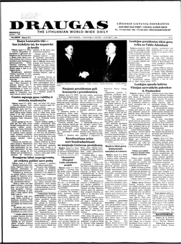 THE LITHUANIAN WORLD-WIDE DAILY January 7, 1998