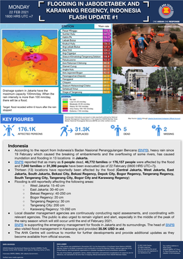 Flooding in Jabodetabek and Karawang Regency