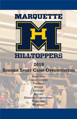 2019 Summer Sport Camp Opportunities