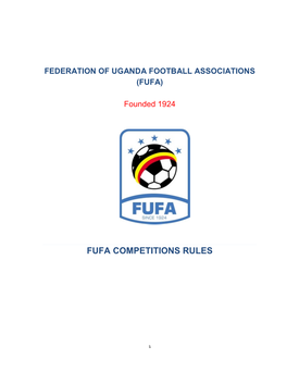 Fufa Competitions Rules