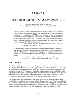 Chapter 4 the Rule of Capture