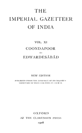 The Imperial Gazetteer of India