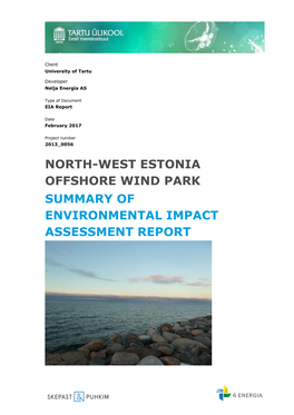North-West Estonia Offshore Wind Park Summary of Environmental Impact Assessment Report