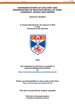 Joanna K. Bratten Phd Thesis