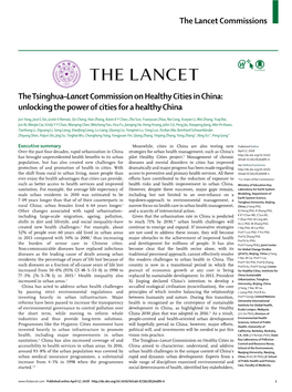 The Tsinghua–Lancet Commission on Healthy Cities in China: Unlocking the Power of Cities for a Healthy China