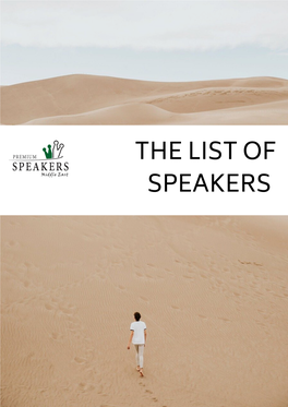 List of Speakers Psae