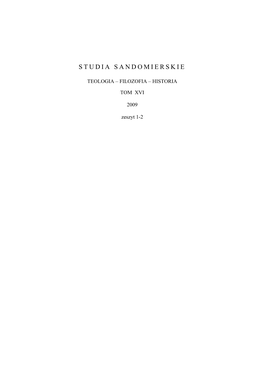 Studia Sandomierskie