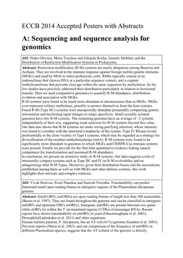 Sequencing and Sequence Analysis for Genomics