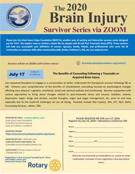 2020 Survivor Series Workshops