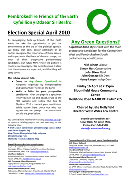 Election Special April 2010
