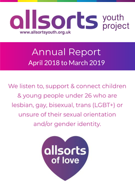 Allsorts Youth 2019 Annual Report