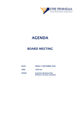 Eyre Peninsula Lga Board Meeting