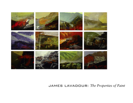JAMES LAVADOUR: the Properties of Paint JAMES LAVADOUR: the Properties of Paint