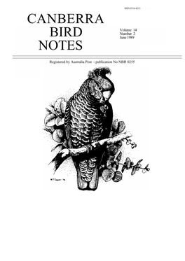 Canberra Bird Notes