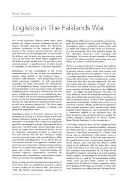 Logistics in the Falklands War