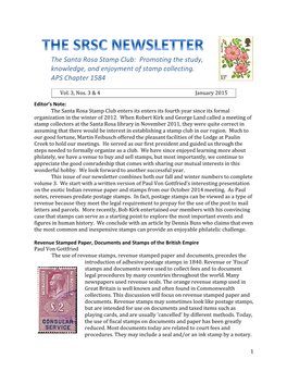 The Santa Rosa Stamp Club: Promoting the Study, Knowledge, and Enjoyment of Stamp Collecting