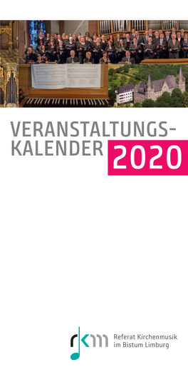 Veranstaltungs- Kalender 2020