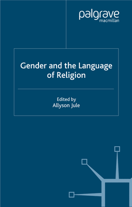 Gender and the Language of Religion