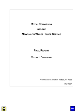 Royal Commission Into the New South Wales Police Service Final Report