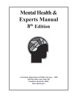 Mental Health & Experts Manual