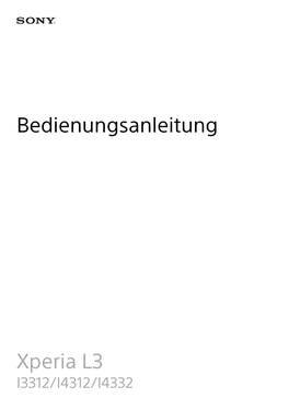 Bedienungsanleitung Xperia L3