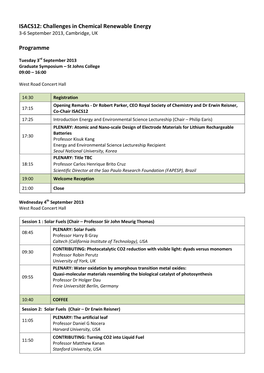 Programme Structure: DNA Damage