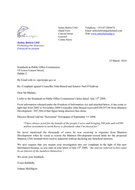 SBLNG Response to Sipo Decision 13March2010.Wps