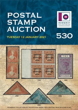 Postal Stamp Auction Tuesday 12 January 2021 530