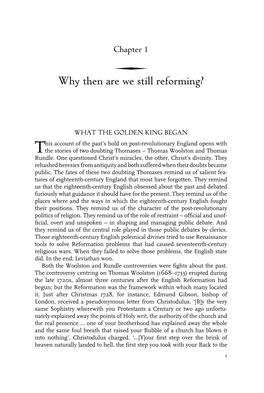 Why Then Are We Still Reforming?