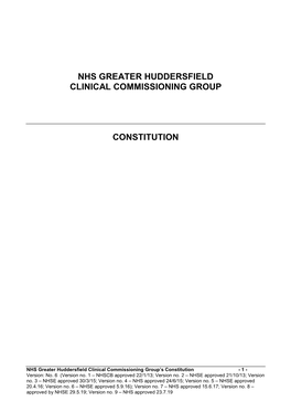 CCG Model Constitution