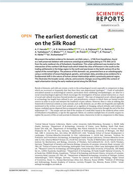 The Earliest Domestic Cat on the Silk Road A