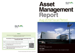 Asset Management Report Aug 2019 Fiscal Period