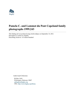 Pamela C. and Lammot Du Pont Copeland Family Photographs 1999.243